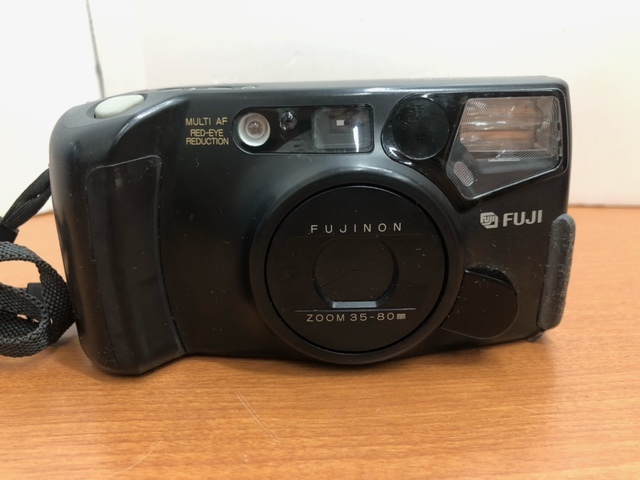 ☆U504☆ジャンク品 Konica Z-UP80 Z-UP150VP FUJI MULTi800 900DATE Canon AutoboyS CHINON 35F-Ⅱ フィルムカメラ 6台セット_画像4