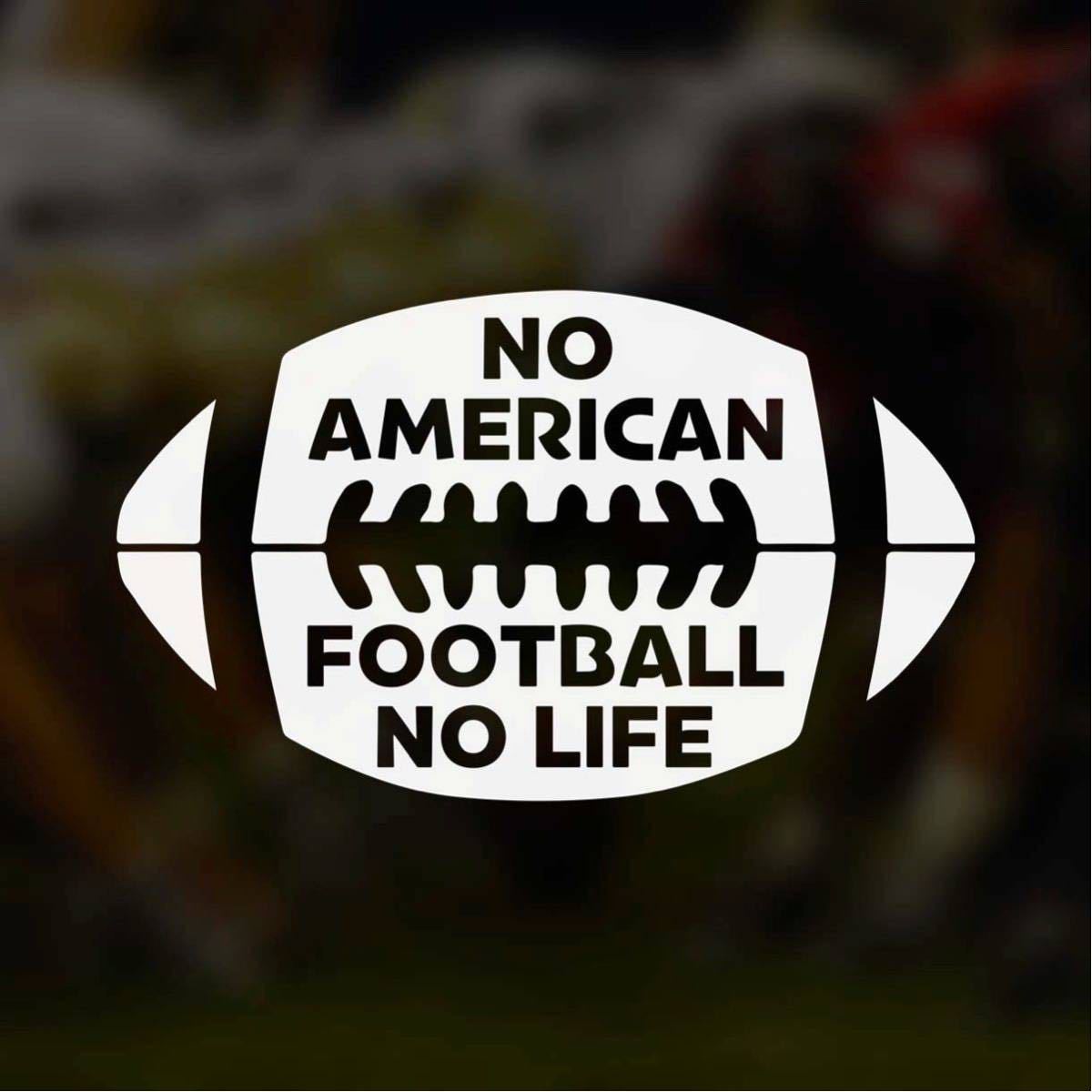 [ разрезные наклейки ] американский футбол стикер американский футбол . нравится . нравится ... нет и person . спорт no- жизнь отвечающий .