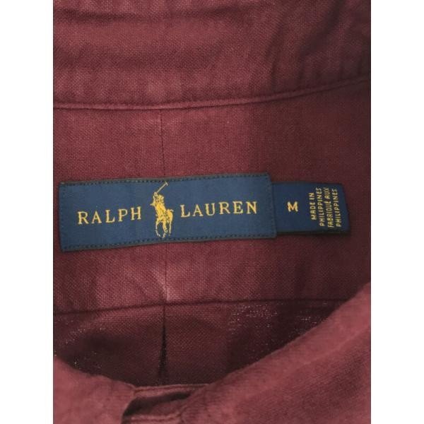 RALPH LAUREN ラルフローレン ワンポイント刺繍B.Dシャツ バーガンディ サイズ:M メンズ IT4UPC3B4WUK_画像3