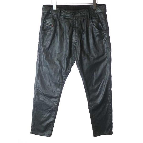 DIESEL ディーゼル KROOLEY JOGG JEANS 0849R コーティングジョグジーンズ ブラック サイズ:30 メンズ【中古】 IT1BDXRV8NQQ_画像1