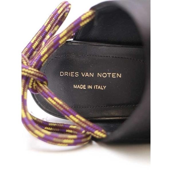 DRIES VAN NOTEN ドリスヴァンノッテン 19SS コードストラップヒールサンダル ブラック サイズ:37 レディース【中古】 ITIAN3J44B6Y_画像5