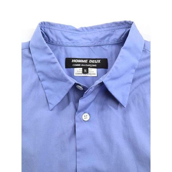 COMME des GARCONS HOMME DEUX 16SS 水玉プリントドッキングシャツ ブルー サイズ: メンズ ITVA9T7A6RM8_画像3