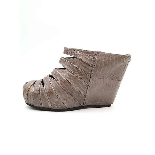 Rick Owens Rick Owens Wedge sole Sune -ks gold open bootie gray lady's ITNO0YKOA8LE