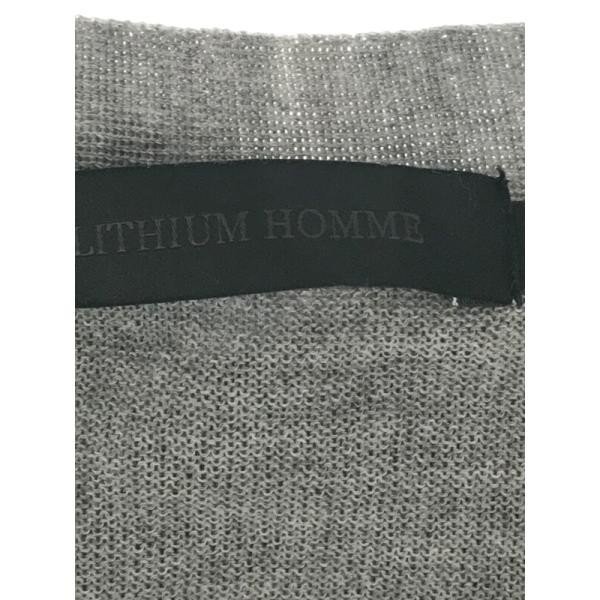 LITHIUM HOMME リチウム オム ウールニットカーディガン グレー サイズ:46 メンズ ITVLOV8CE7OS_画像4