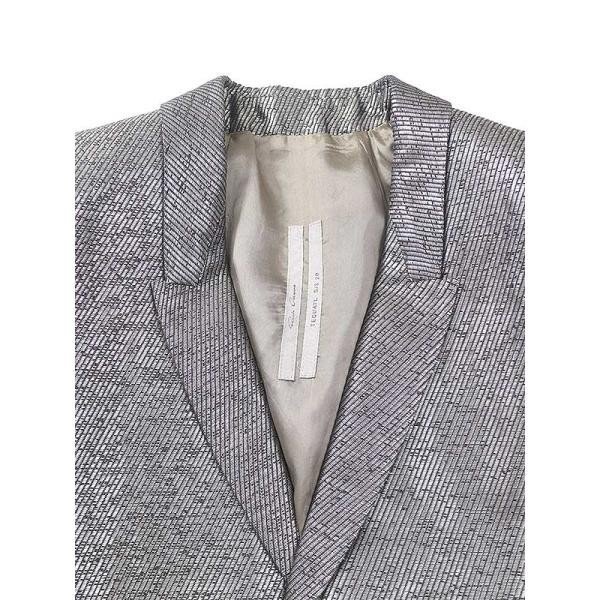 Rick Owens Rick Owens 20SS EXTREME SOFT SILVER tailored jacket серебряный размер :40 женский ITDGFQKPO4YS