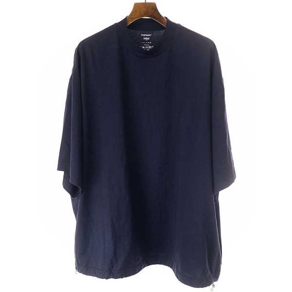 最高級 ネイビー コットンバルーンTシャツ Tee Balloon イズネス