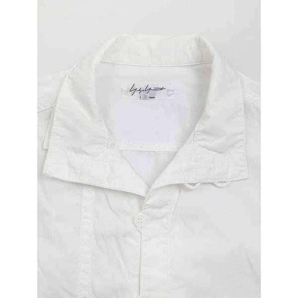Yohji Yamamoto POUR HOMME ヨウジヤマモトプールオム 16SS スクエアカラーコットンシャツ ホワイト サイズ:2 メンズ ITR2TMRTP0XM_画像3