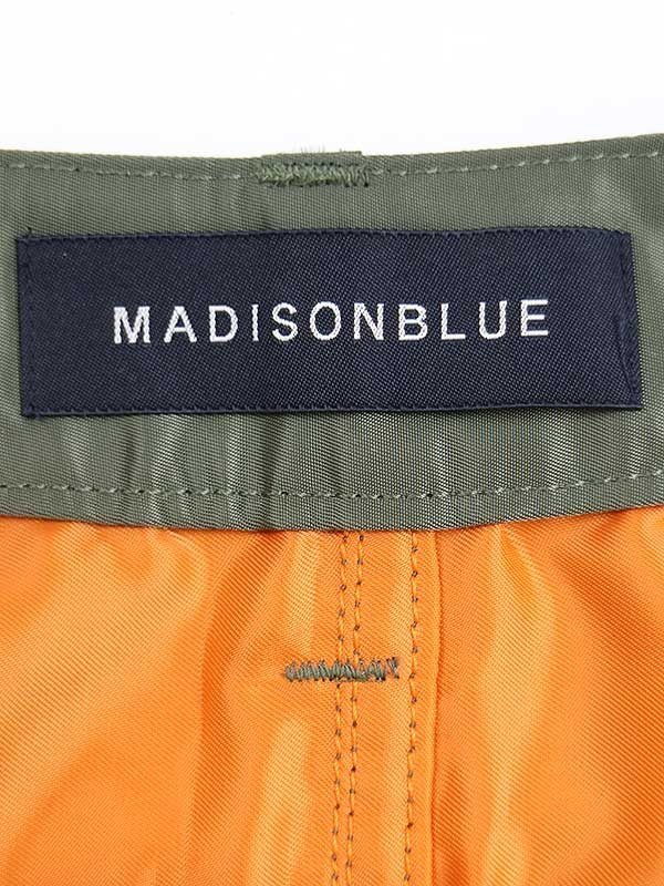 MADISON BLUE マディソンブルー 21SS 5POCKET KNEE SK NY TWILL ナイロンツイルスカート カーキ サイズ：2_画像3