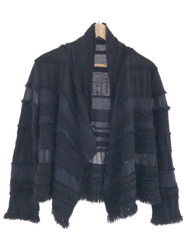 HaaT ISSEY MIYAKE ハートイッセイミヤケ レ―ス装飾ドレープカーディガン ネイビー 2 ITPFD2FJWIQU