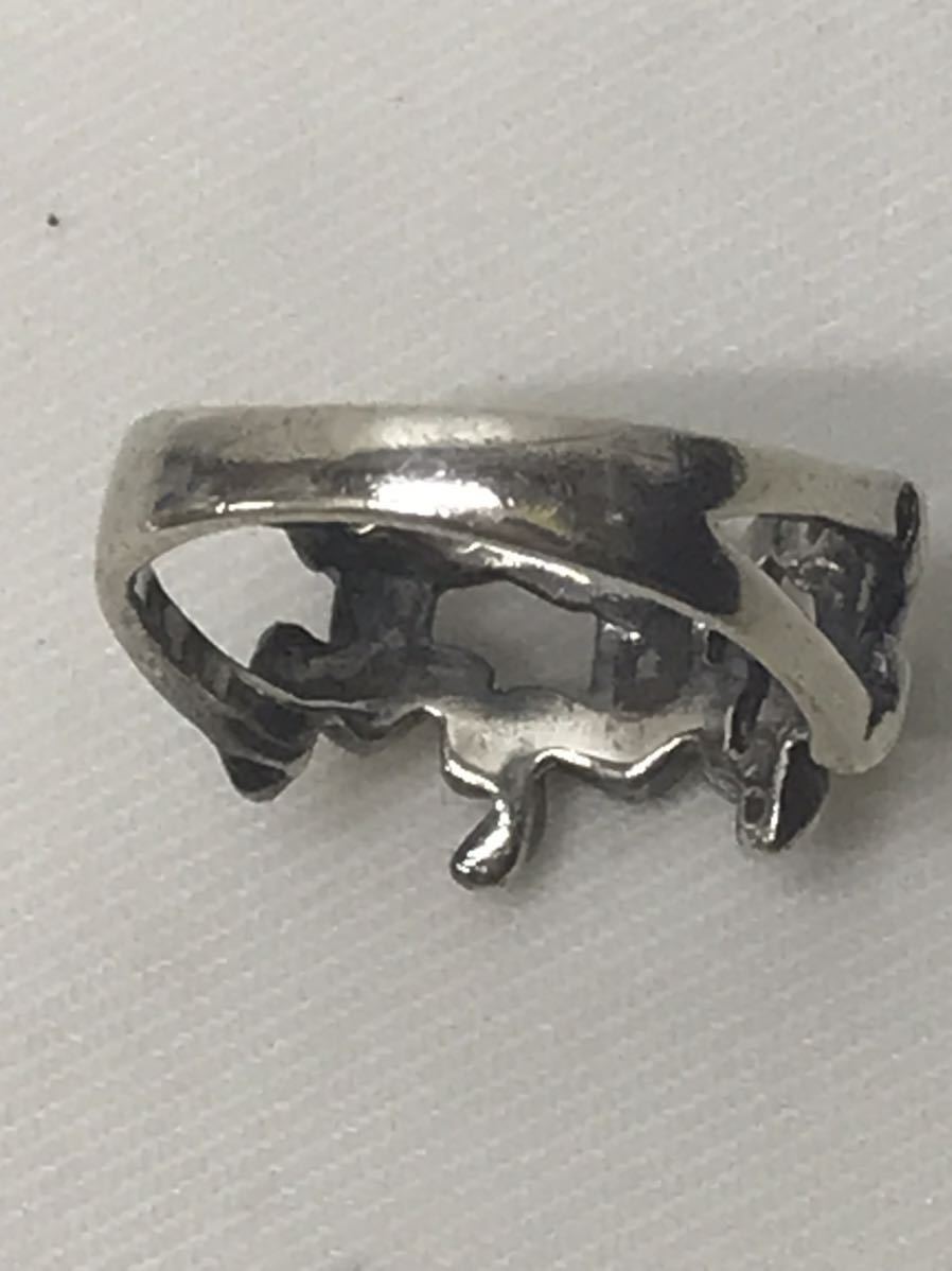  silver frog ring ring 925 stamp silver made 13 number degree 