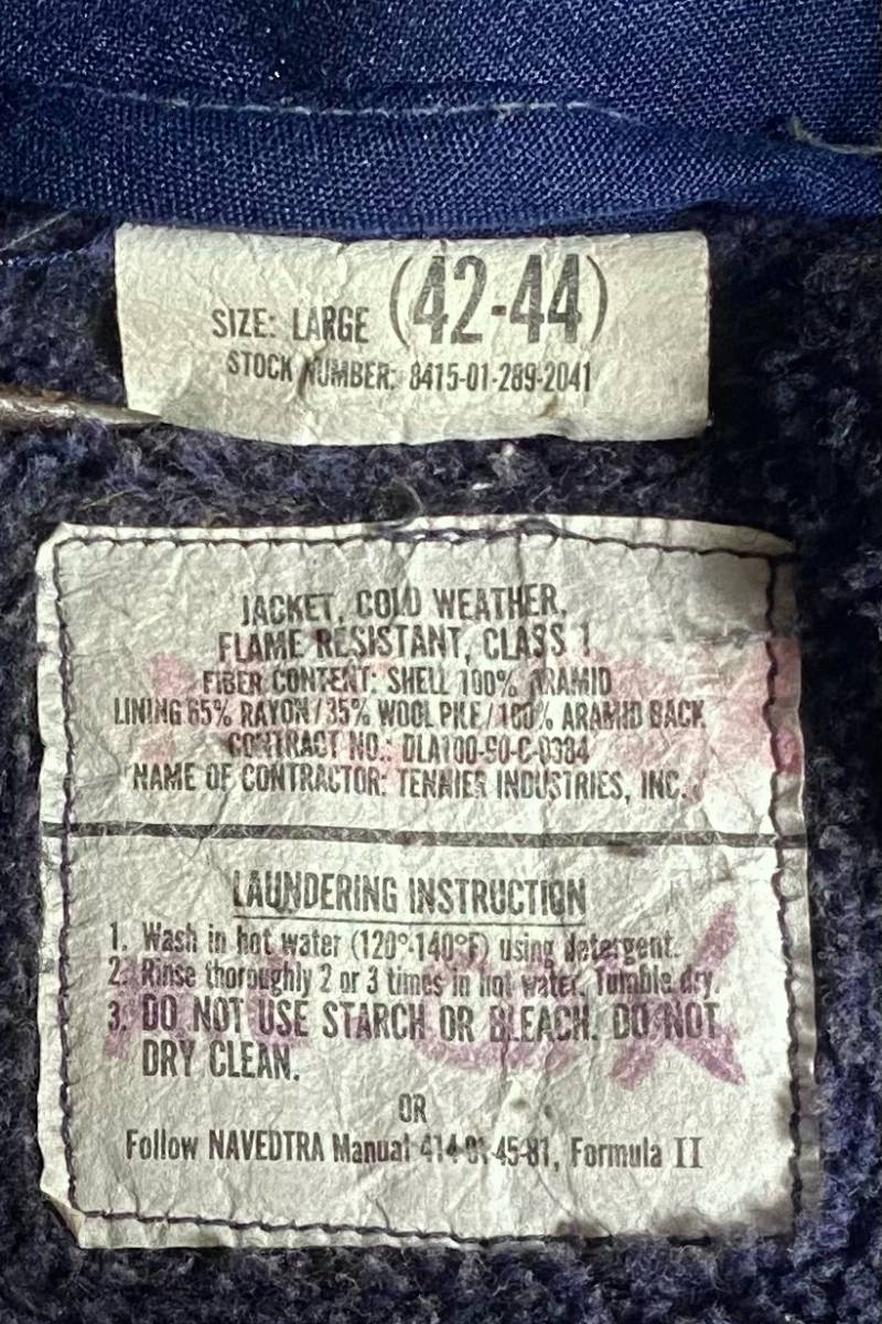  the US armed forces the truth thing US NAVY USN Vintage alamido deck jacket alamido jacket LARGE (42-44) stencil empty . Kitty Hawk #3