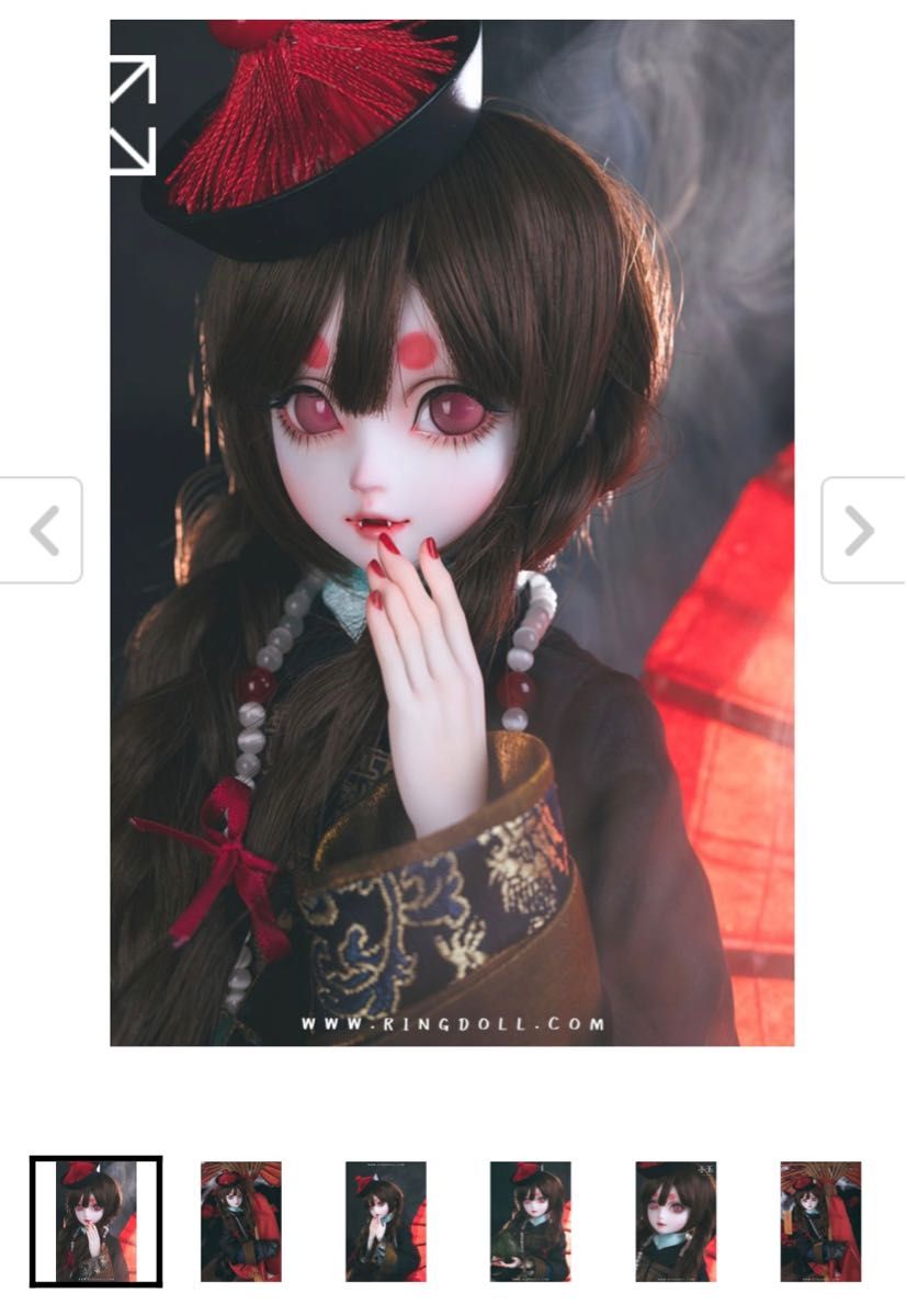 RINGDOLLから2018年にリリースされたキョンシーガール『Jade-Little Jiang shi』　ヘッドのみ