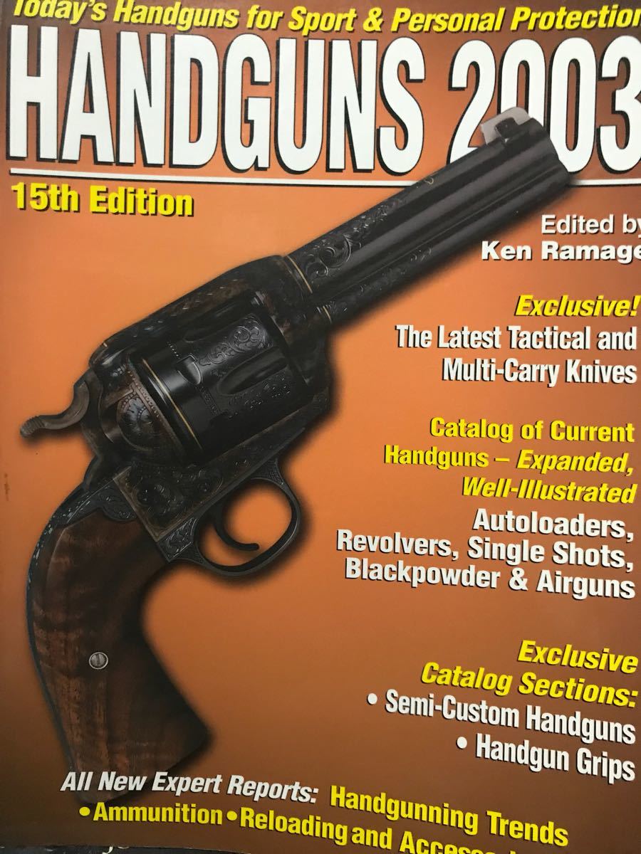 同梱取置 歓迎 古洋書「HANDGUNS 2003」銃鉄砲ピストル火薬武器兵器ハンドガンgundigest