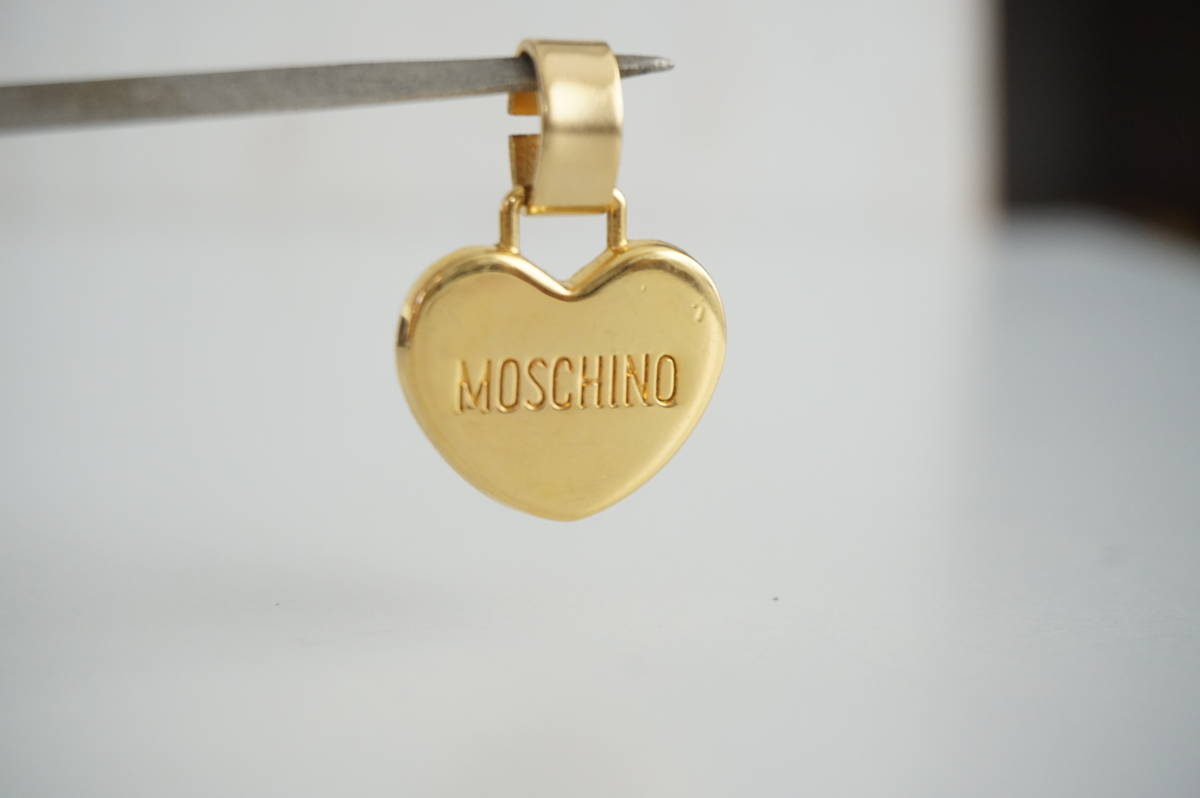  Moschino /Moschino* Heart * necklace / pendant head * Gold * Italy made *REDWALL*