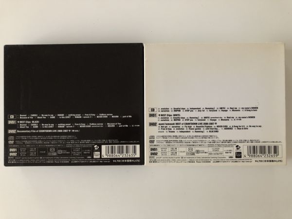 B18860　中古CD　A BEST2-BLACK- + A BEST2-WHITE-　浜崎あゆみ　(CD+2DVD)×2　2点セット_画像2