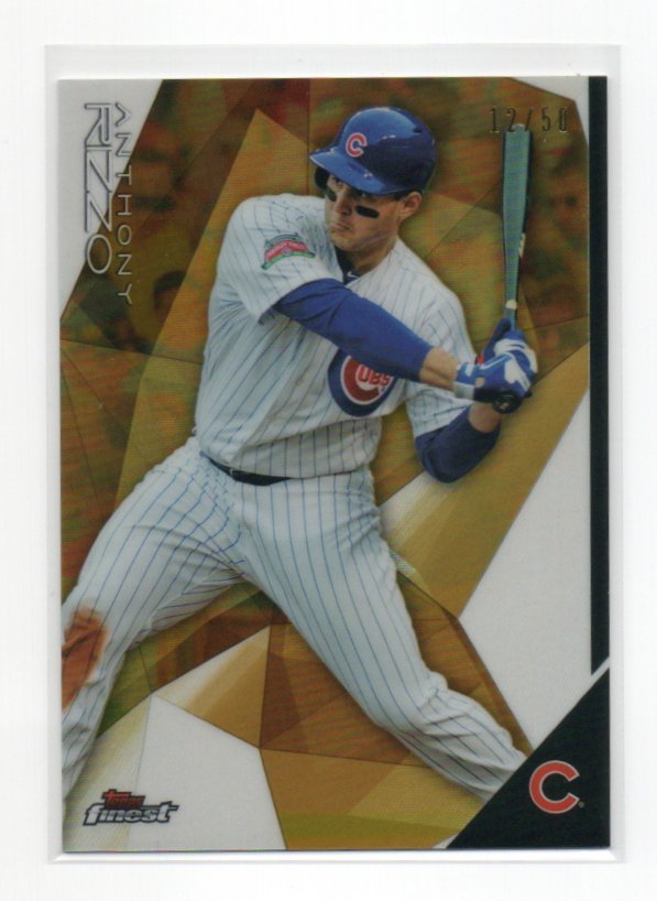 2015 Topps FINEST [ANTHONY RIZZO] Gold Refractor Card(ゴールドリフラクター) 12/50 NEW YORK YANKEES_画像1