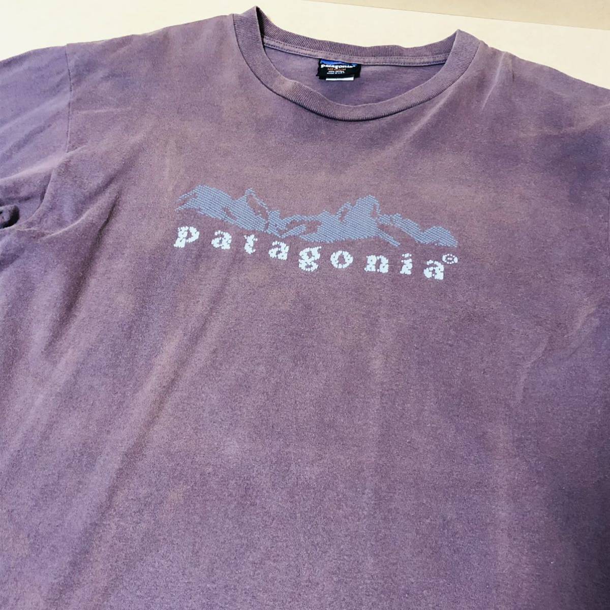 Patagonia vintage T-shirt パタゴニアヴィンテージTシャツ USA製 激レアTシャツ 雪なしタグ1992年頃モデル