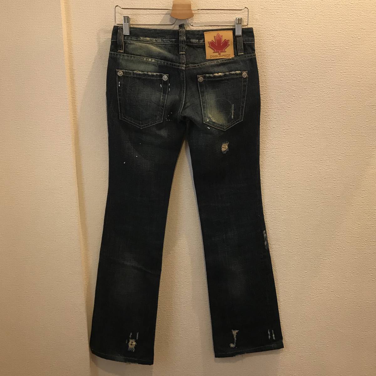  Dsquared повреждение обработка дизайн Denim брюки 38/ джинсы 