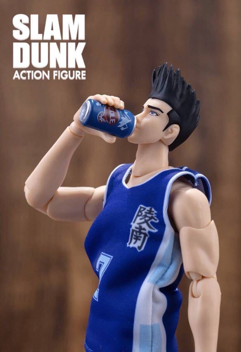 【即納】箱痛み スラムダンク 1/10 可動フィギュア 仙道彰 7号 青ユニフォーム 陵南 SLAMDUNK ACTION FIGURE 非s.h.figuarts figma青シャツ_画像6