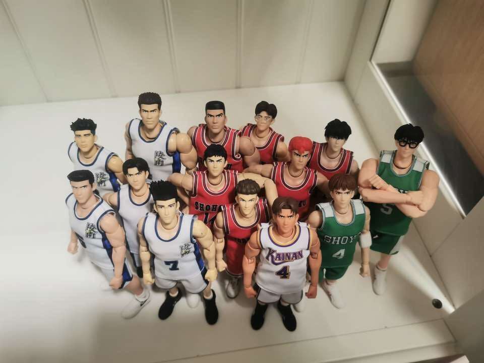 【即納】スラムダンク 1/10 可動フィギュア 福田吉兆 13号 陵南 白ユニフォーム SLAMDUNK ACTION FIGURE 非s.h.figuarts figma_画像9