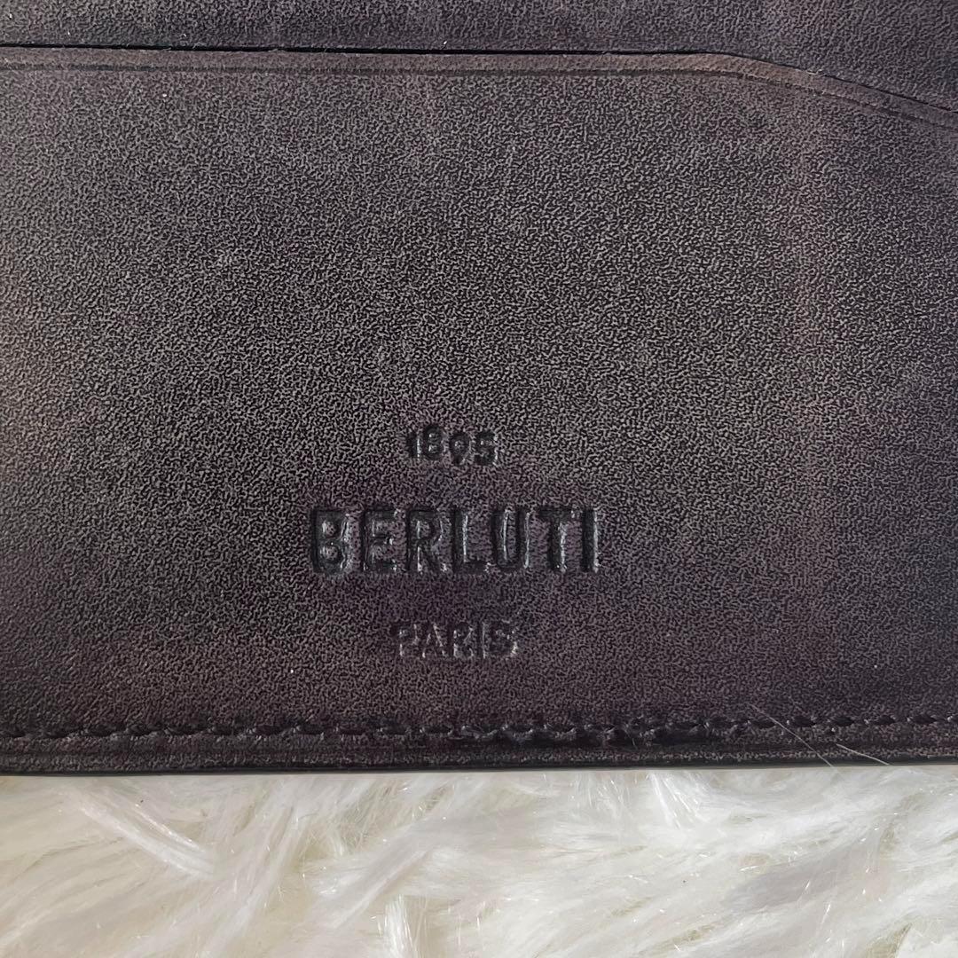 BERLUTI ベルルッティ カリグラフィ 二つ折り財布 マネークリップ
