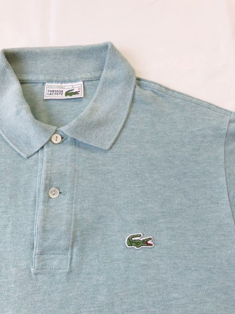 80s 90s Lacoste vintage polo shirt ラコステ ポロシャツフランス製 ビンテージ レアカラー tシャツ 半袖 DEVANLAY ユーロ アメリカ_画像1