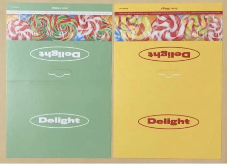 EXO ベッキョン ベク BAEKHYUN メセカ メッセージカード Delight Candy ソロ アルバム トレカ 2枚セット_画像2