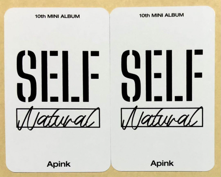 Apink チョロン CHORONG プラットフォーム盤 白 トレカ 2枚セット Real ver Natural ver platform ver アルバム 韓国盤 DND SELF_画像2