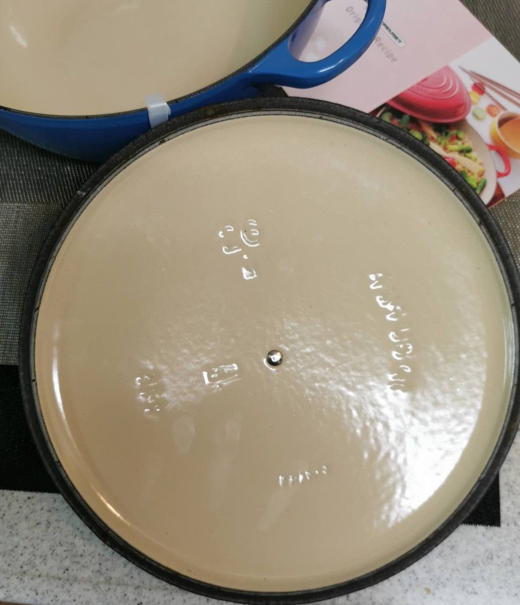 美品 ル・クルーゼ マルミット 26cm マルセイユブルー廃番 美品 ル・クルーゼ マルミット 26cm マルセイユブルー廃番