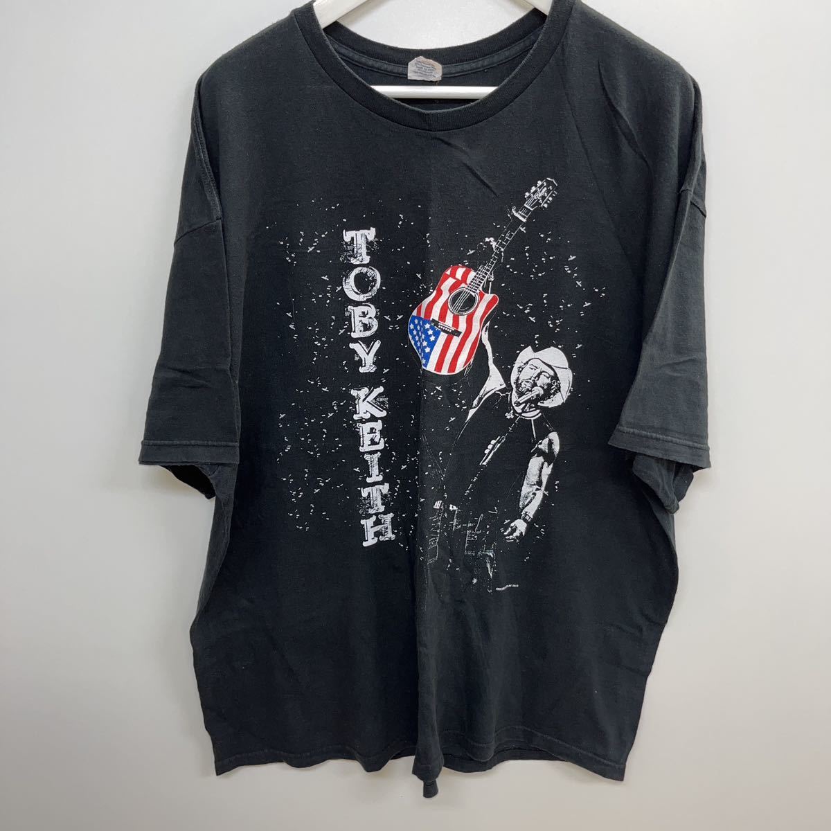 ◆ビックサイズ◆ ヴィンテージ　DELTA TOBY KEITH トビーキース 両面プリント バンドTシャツ バンT ブラック　サイズXXL相当_画像1