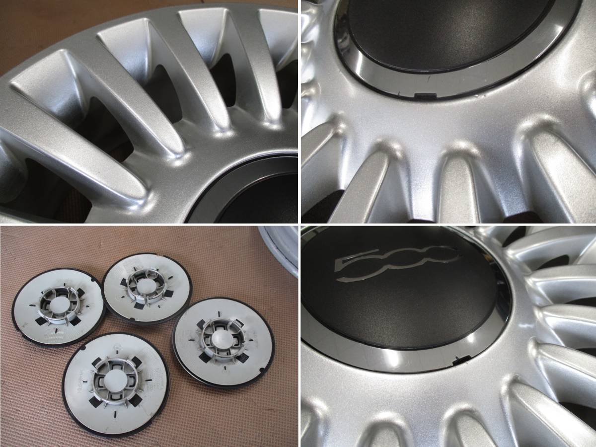 即決 FIAT フィアット 500 純正 PCD98 6J 15インチ アルミホイール 4本