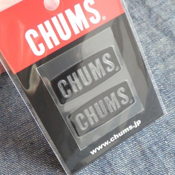 Sticker Chums Logo Emboss ステッカー Black 新品 CH62-1125_画像4