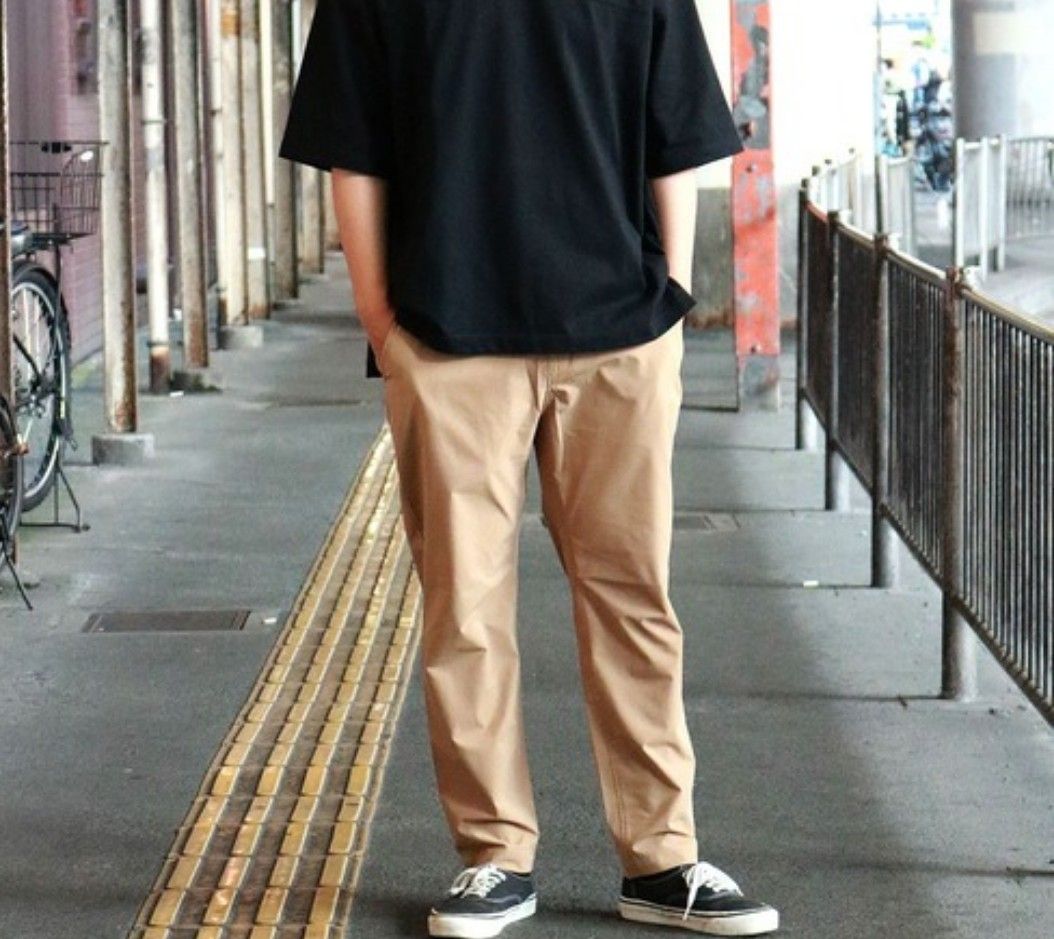 新品未使用 ジョンブル ポリエステル イージーパンツ Sサイズ カーキ JOHNBULL ストレッチパンツ