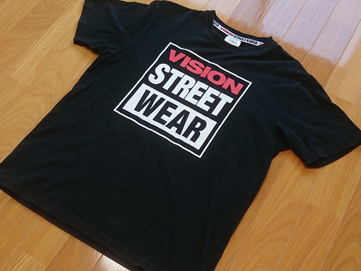 即決　VISION STREET WEAR Tシャツ　M サイズ　ブラック　スケーター 半袖 プリント_画像1