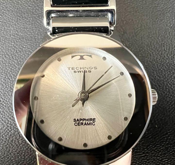 【最終値下げ】テクノス セラミック 腕時計 サファイヤガラス レディース