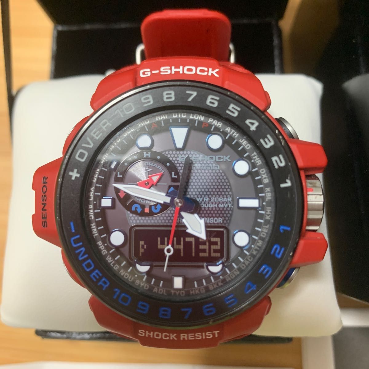 G-SHOCK CASIO 5371P JA ガルフマスター 腕時計 レッド 電波ソーラー