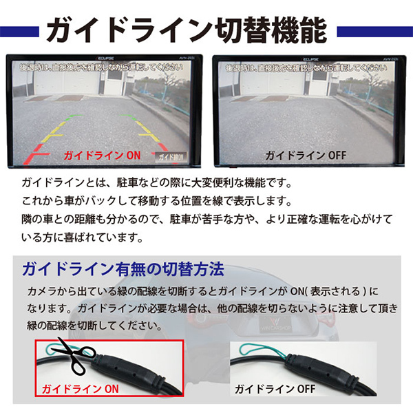 WBK2B13S 本州一律送無 バックカメラ 変換ハーネス セット ホンダ RCH014H 互換品 ホンダ VXM-185VFNi_画像5