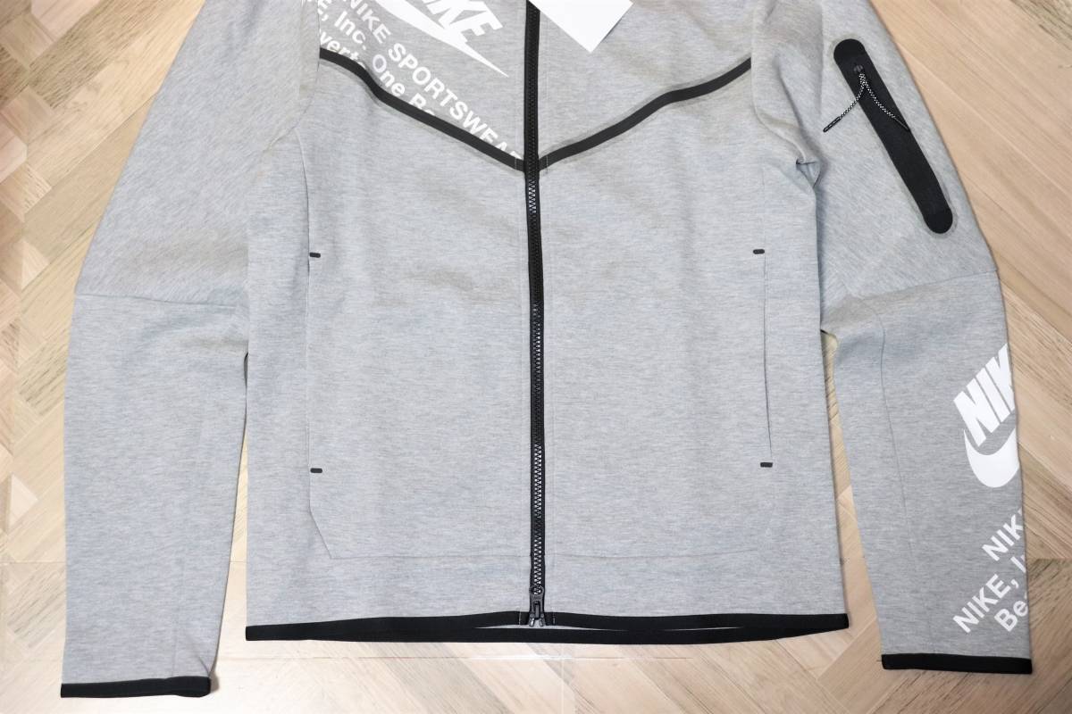 即決【未使用】 NIKE ★ NSW TECH FLEECE FULL ZIP L/S HOODIE (Sサイズ) ★ ナイキ テックフリース ジップパーカー DM6475 定価1万7600円_画像8