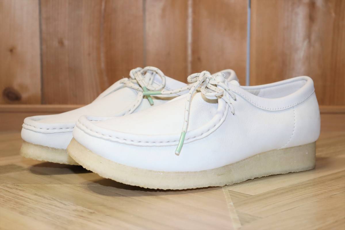 送料無料 即決【未使用】 CLARKS ORIGINALS ★ WALLABEE Off White Nbk (UK7.5 / EUR41.5 / US8.5) ★ クラークス ワラビー ホワイト _画像5