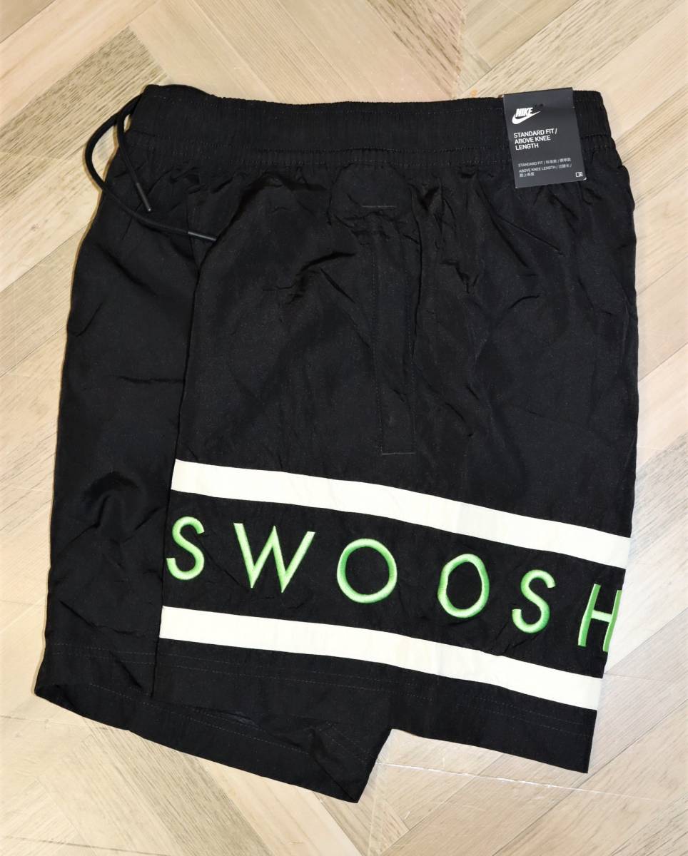 送料無料 即決 【未使用】 NIKE ★ SWOOSH SHORTS (Mサイズ) ★ ナイキ スウッシュ ショーツ 刺繍 裏メッシュ CZ1745-011_画像8