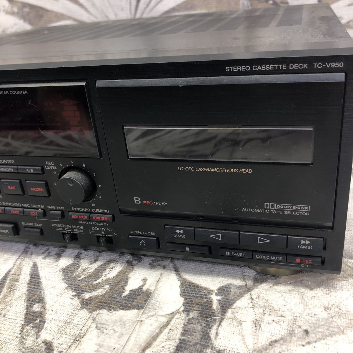 SONY TC-V950 STEREO CASSETTE C-561 SONY Sony TC-V950 stereo cassette deck black