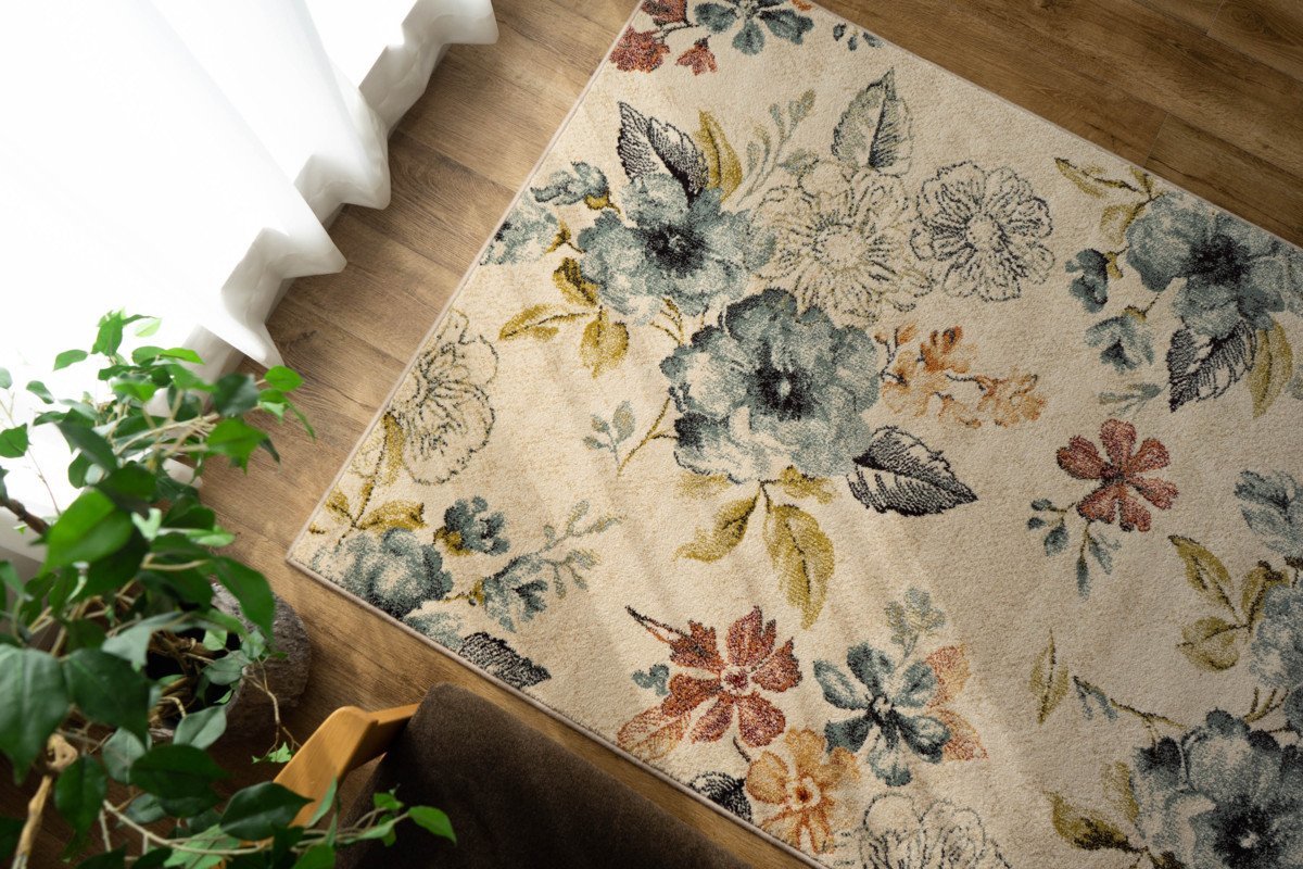新しいエルメス 絨毯 ウィルトン織り 花柄 マット ラグ カーペット 床