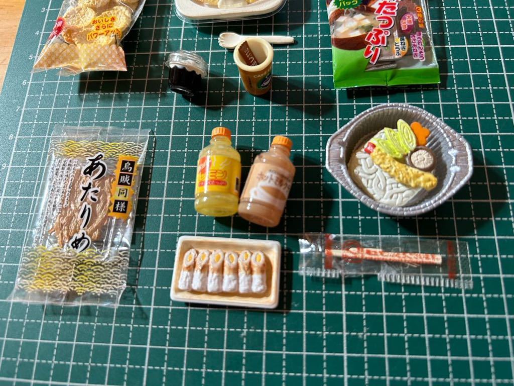 リーメント　やっぱりコンビニ パーツ 寄せ集め おせんべい あたりめ オムライス ジュース 難あり ドールハウス ミニチュア 送料無料_画像3