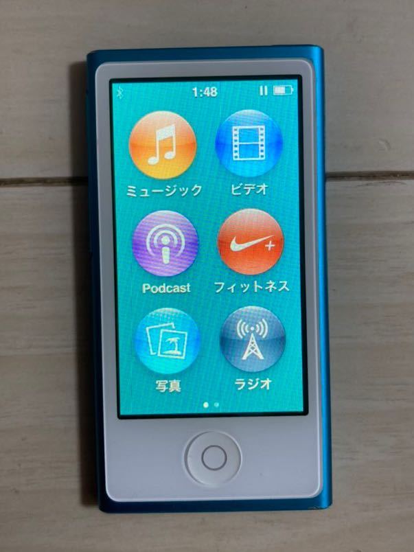 アップル 第7世代 iPod nano 16GB 本体 動作品 初期化 アイポッド ナノ