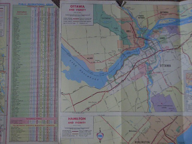 Ontario Street Map (Petrofina) (ONTFINA) - Smith Grant Mann Limited 1974
