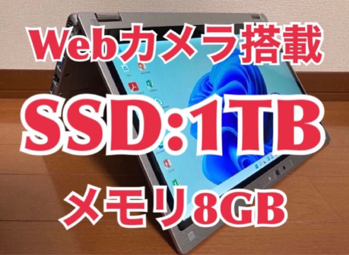 CF-MX5 Windows11 Webカメラ SSD:1TB メモリ8GB-