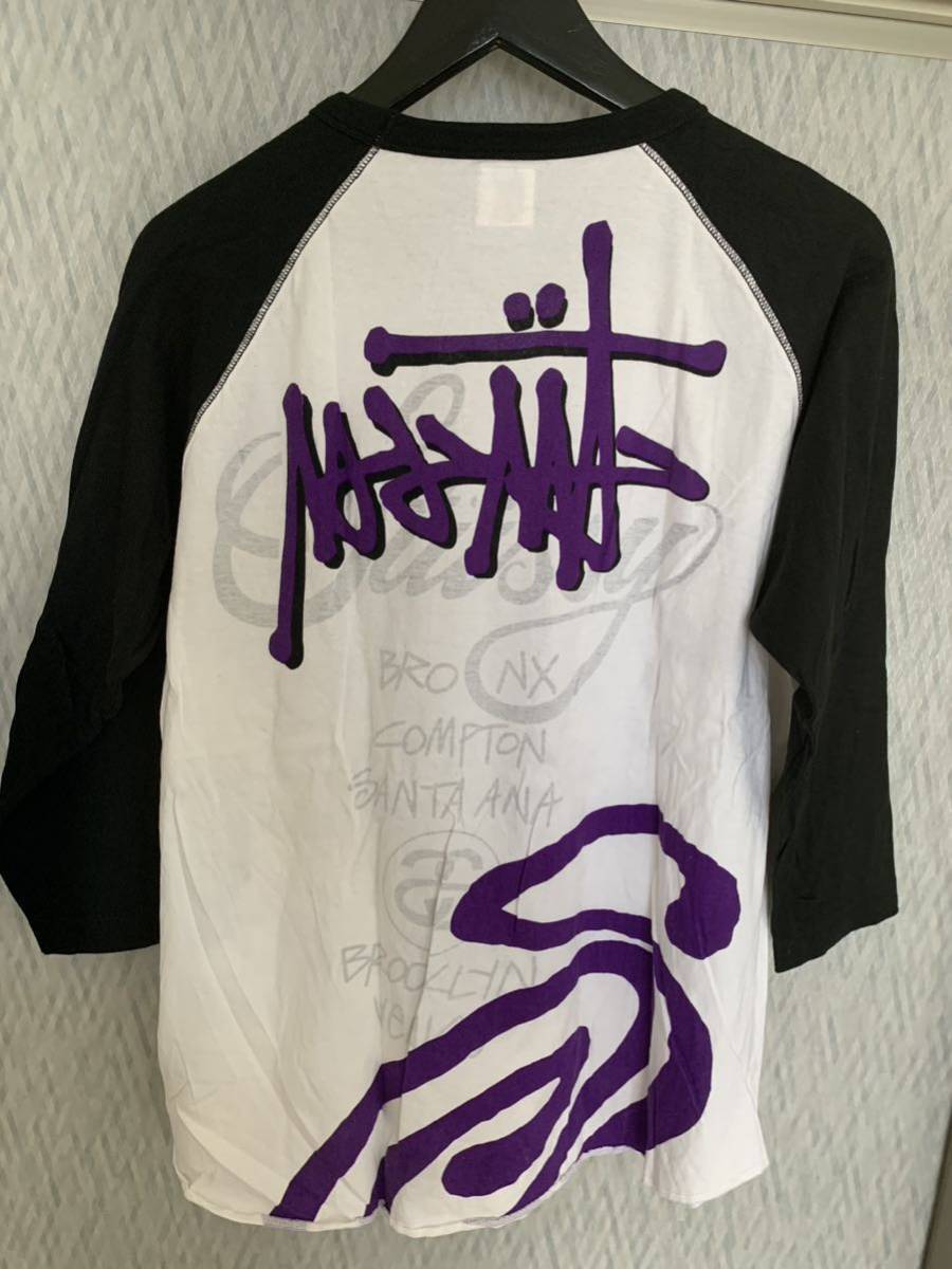 STUSSY Vintage повреждение обработка la gran футболка M