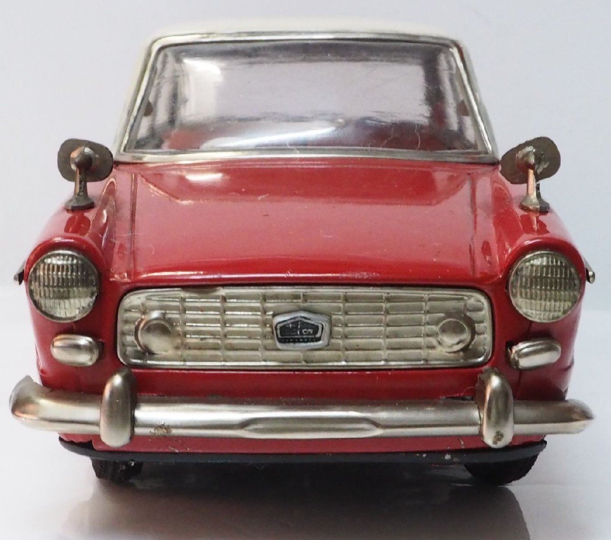 増田屋【ダイハツ コンパーノ ベルリーナ赤COMPAGNO BERLINA リモコン欠】当時物ブリキ製ミニカー TIN MODERN TOYSマスダヤTM 【箱無】0701_画像5