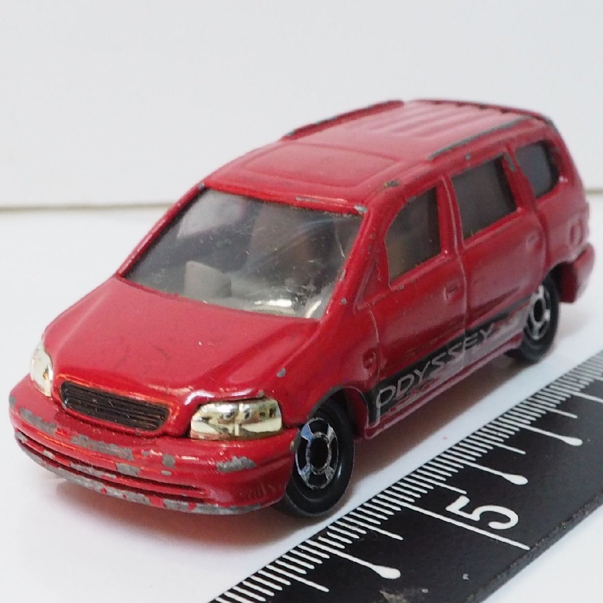 トミカ No.46【ホンダ オデッセイ HONDA ODYSSEY 赤レッド】1/66ミニカー■本田【中古】送料込_画像１