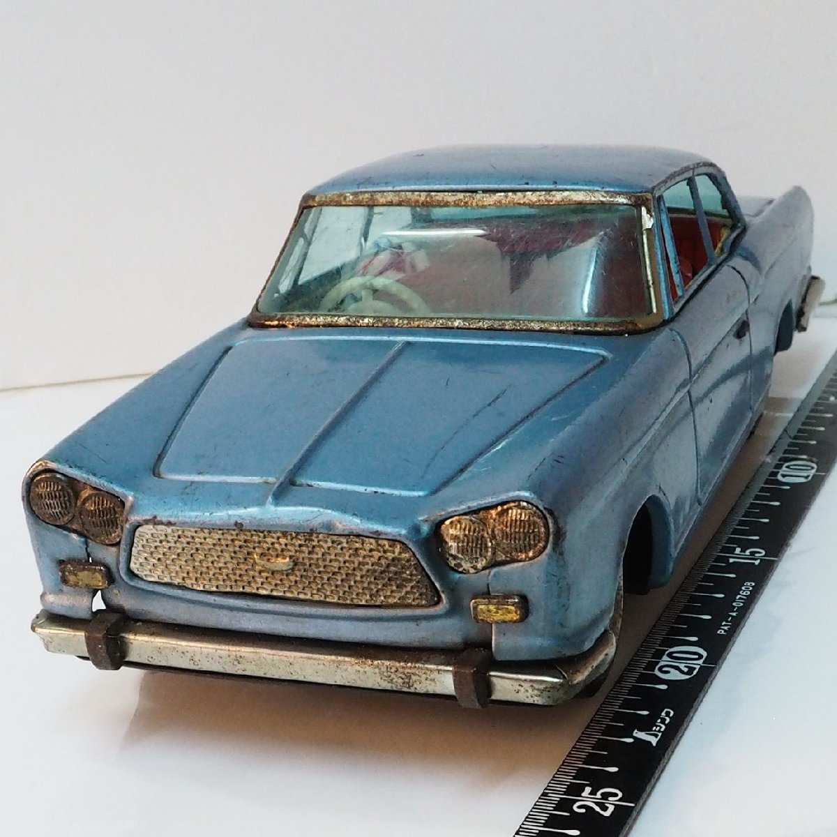 旭玩具【プリンス スカイライン スポーツ PRINCE SKYLINE SPORT 青ブルー】当時物ブリキ製ミニカー TIN TOY■ATCアサヒAsahi【箱無】0670